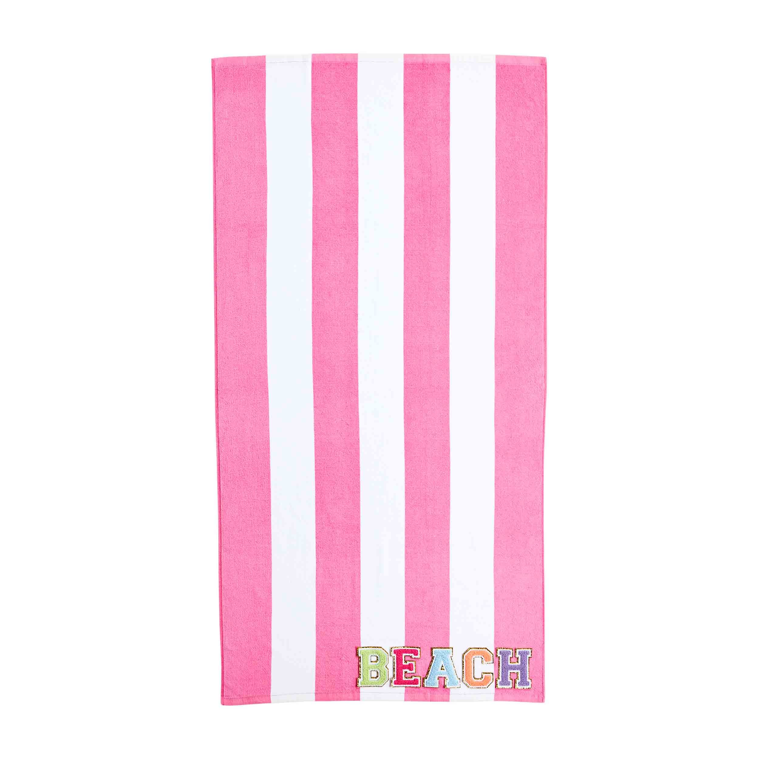 Toalha De Praia Mud Pie Com Glitter - Azul 140x80cm Terrycloth