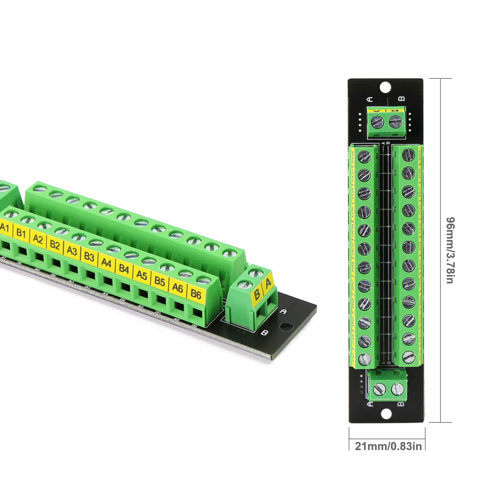 Evemodel 2 unità Distributore di potenza 10A 2 ingressi 2 * 12 uscite Modulo di distribuzione per c.a.