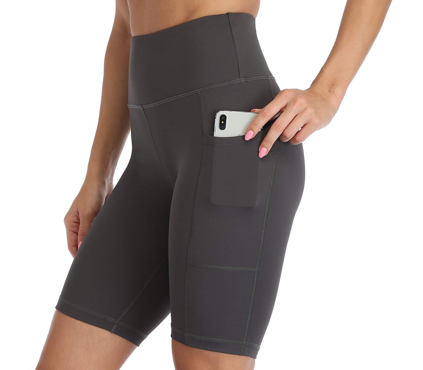 Amazon Essentials Womens Workout Athletic Shorts Plus Size Print Gym Running Biker Shorts with Pockets