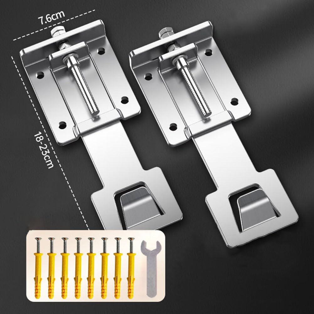 2 x Montagehalterung, verzinkte Aufhängung für Dunstabzugshaube, verstellbarer Installationsbereich (erweiterte Version)