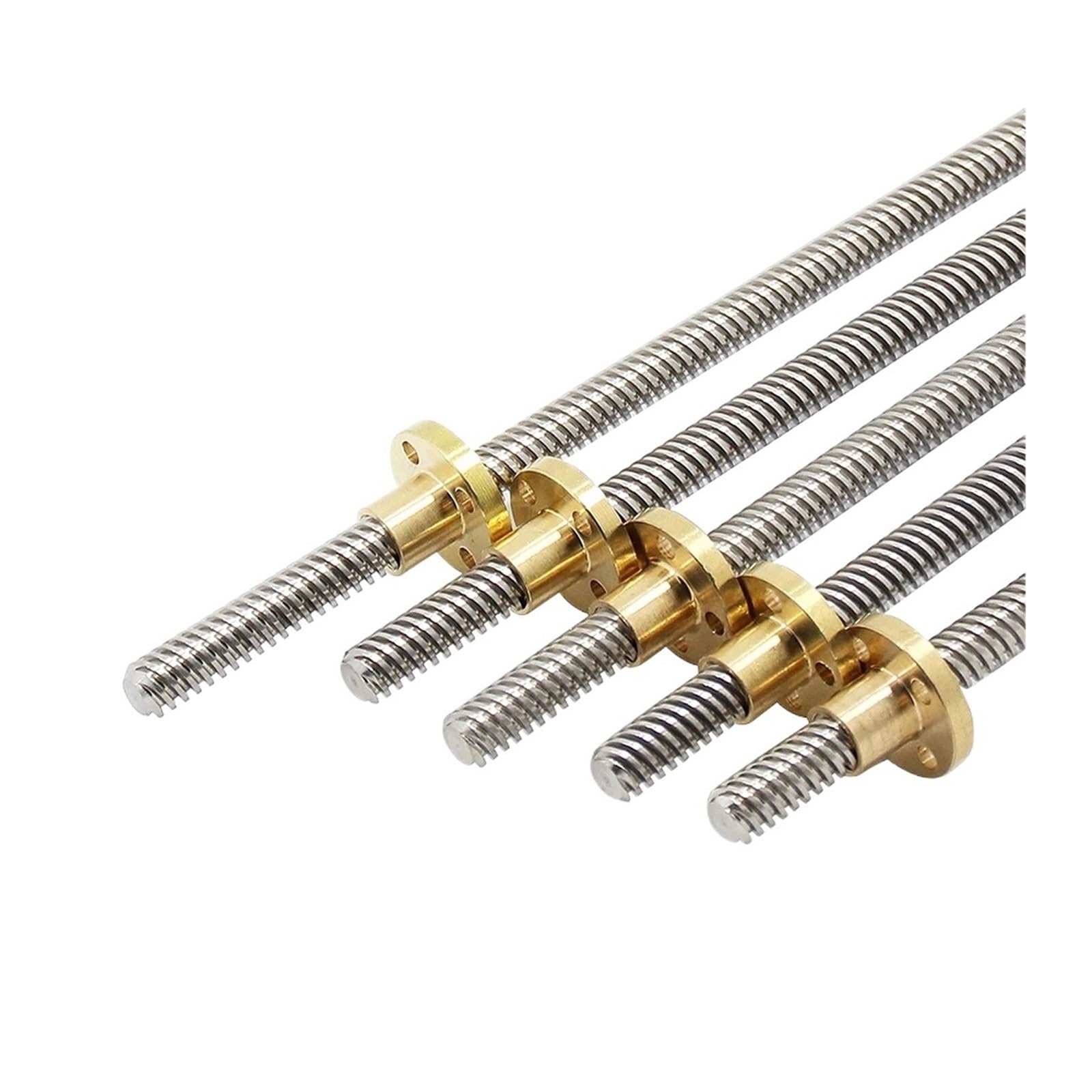Metal Ball Screw nut T12 Screw Length 1500mm Lead 2mm-12mm Trapezoidal Spindle for CNC 3D Printer CNC Router Lathe(Pitch 2mm Lead 8)