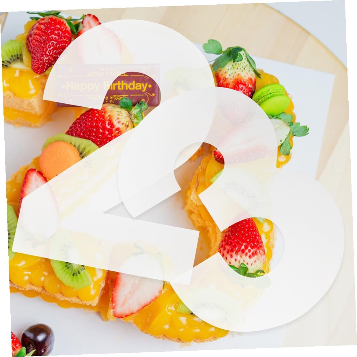 OSALADI DIY Number Cake Molds Set for Baking and Mousse Cakes 10-inch Plastic Stencils with Numbers 0-8 for Birthday and Celebration Baking