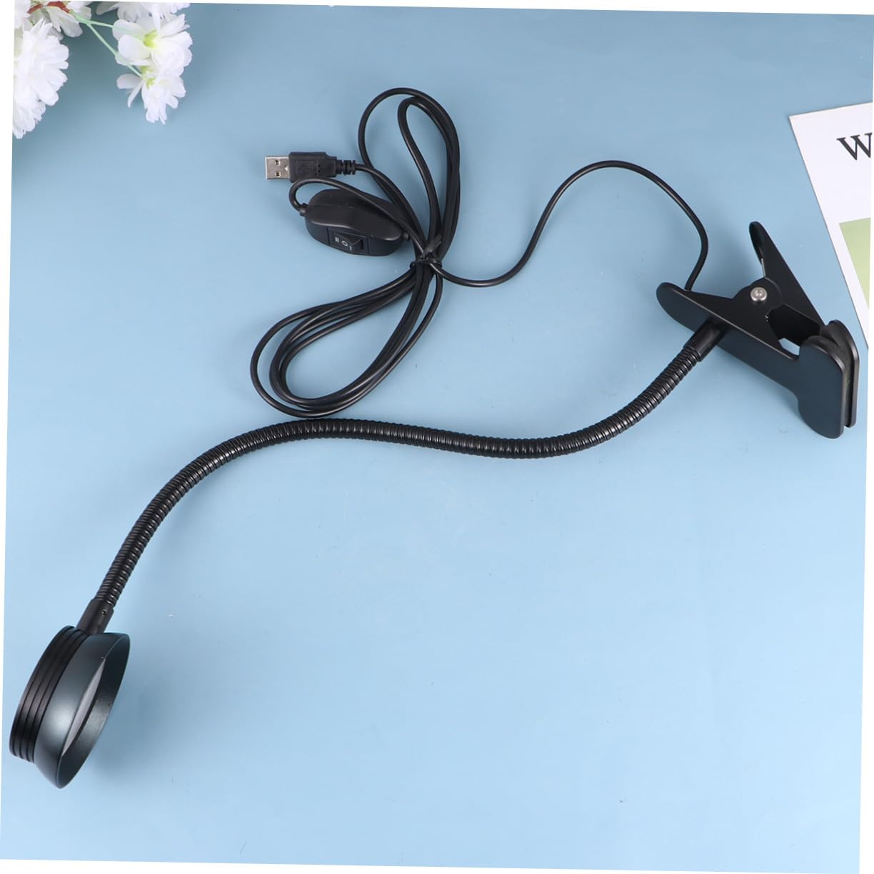 Lampada da Lettura LED Clip USB 4w e 6w, Flessibile Nero