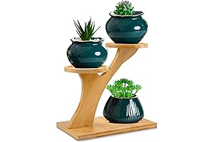 Enliven Your Space with Plants Decoration: The XXXFLOWER 3-Tier Bamboo Plant Stand