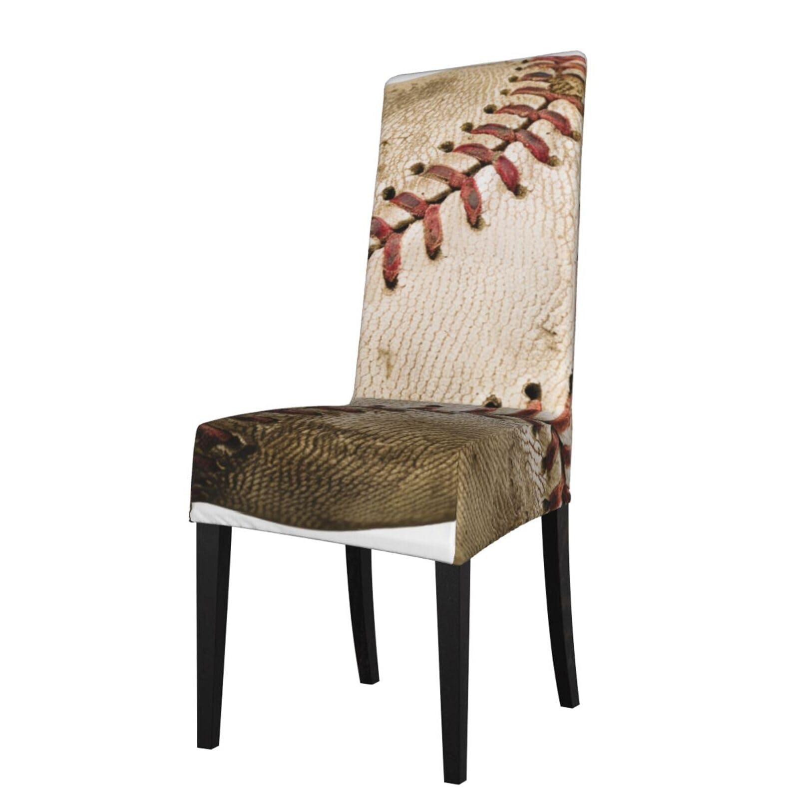 WPKJU Baseball 1 Print Dining Chair Covers Removable Chair Seat Covers Decorative for Kitchen & Bar Stools