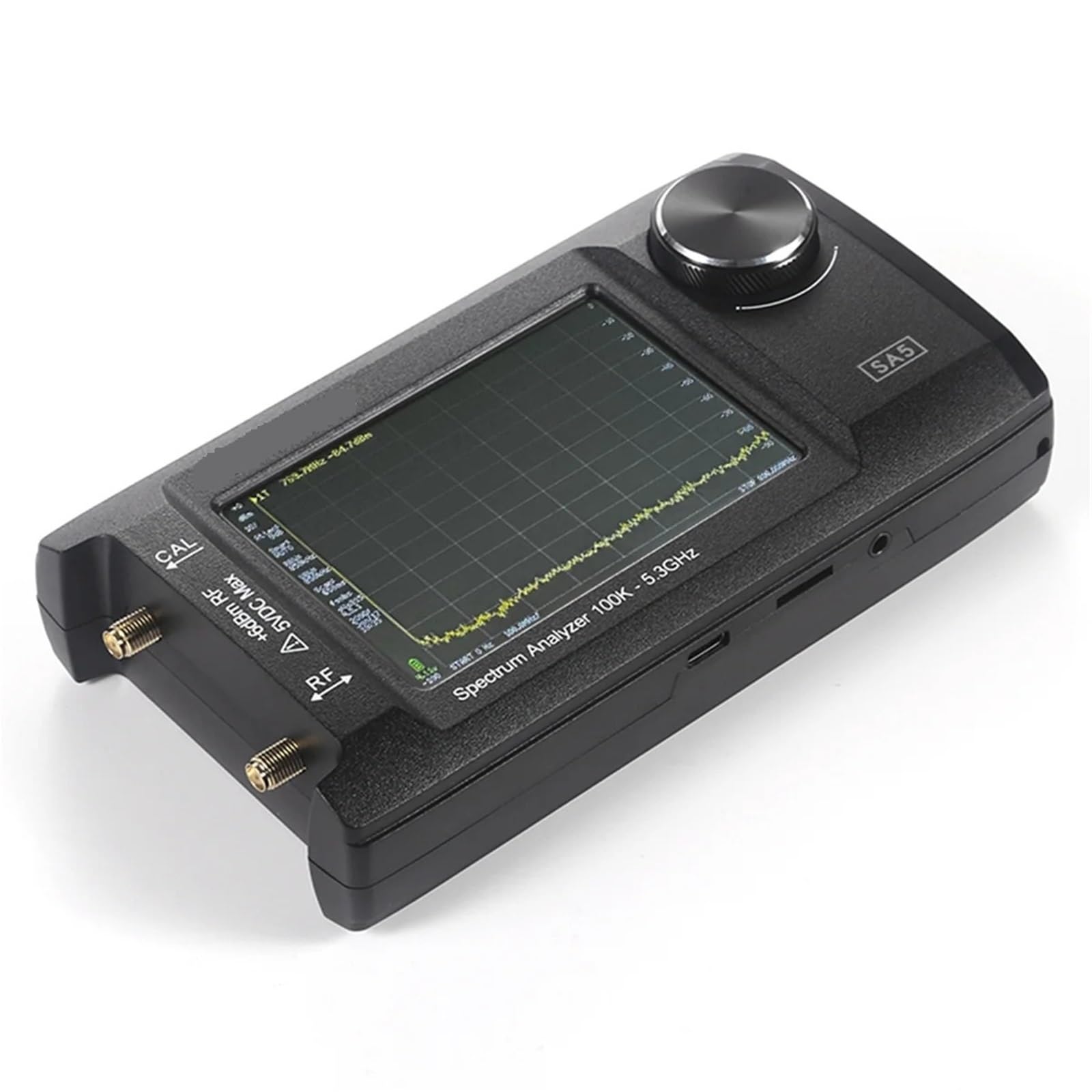 Network Analyzer, Handheld Spectrum Analyzer 2-in-1 Signal Generator 100k-5.3GHz with 4inch Touch Display and 32GB Card
