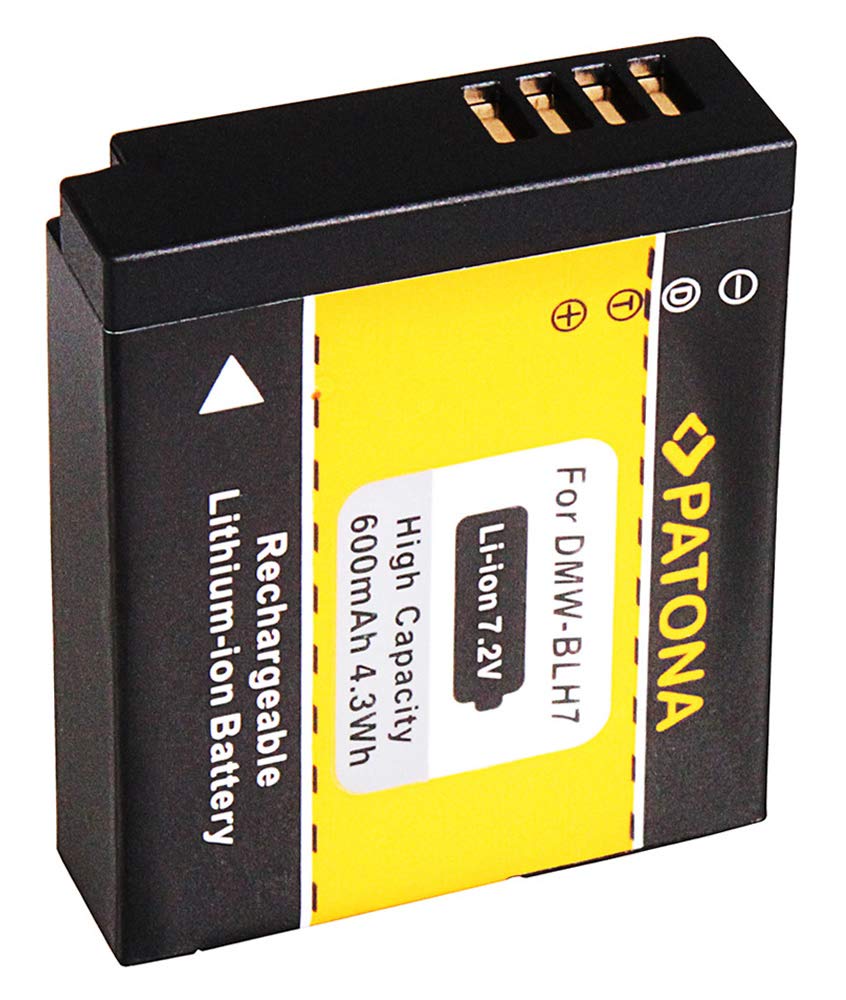 PATONA 2x Batteria ricambio per Panasonic DMW-BLH7 DMW-BLH7E batterie compatibile con Panasonic Lumix DMC-GM1 DMC-GM5 DMC-GF7 DC-GX800 DC-GX880 DMW-LX15