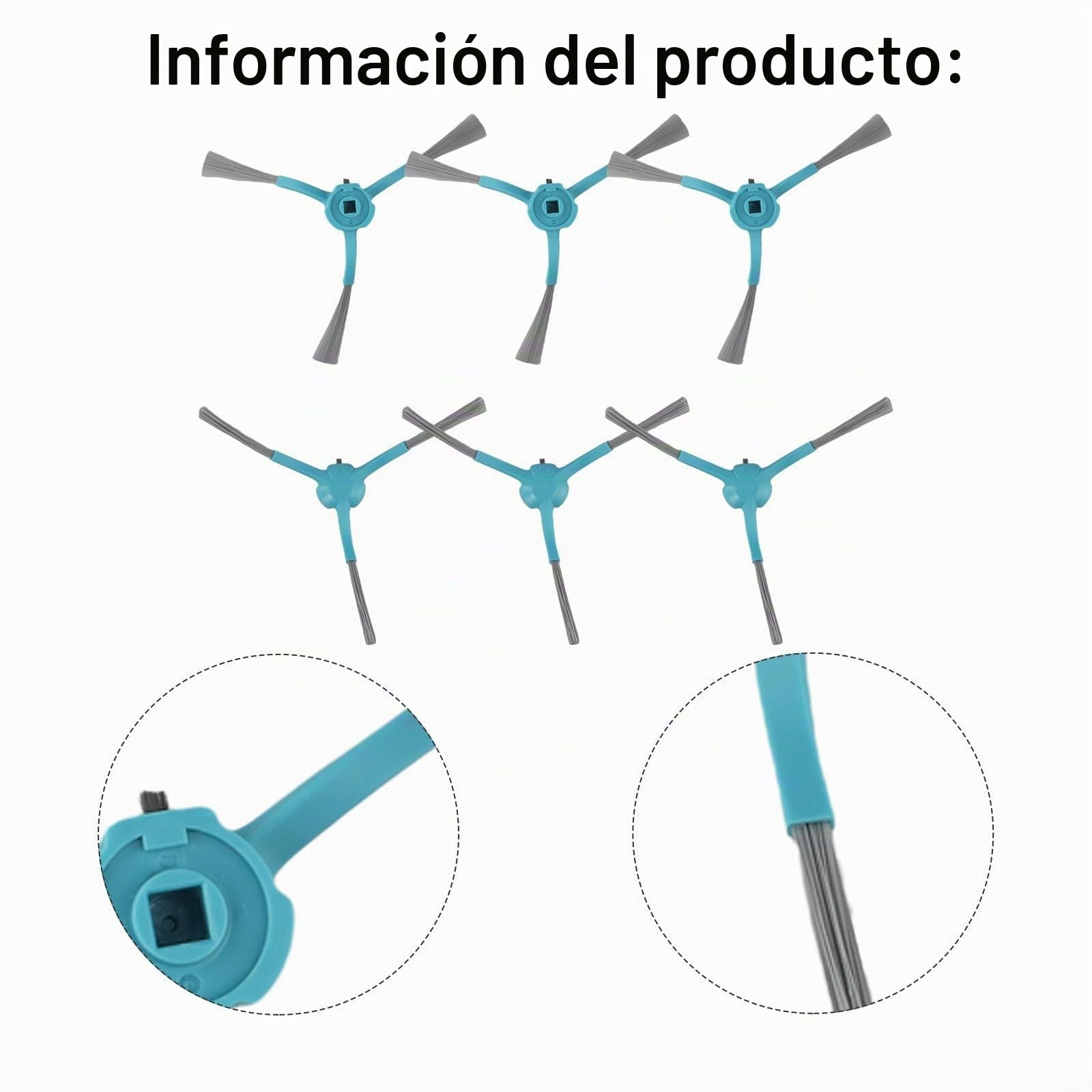 Kit de piezas de repuesto para Cecotec para Conga 9590 9990 10090 AI, juego de bolsas de polvo de filtros de cepillo lateral principal, accesorios de aspiradora para Ultra Power Home Lifestyle Series