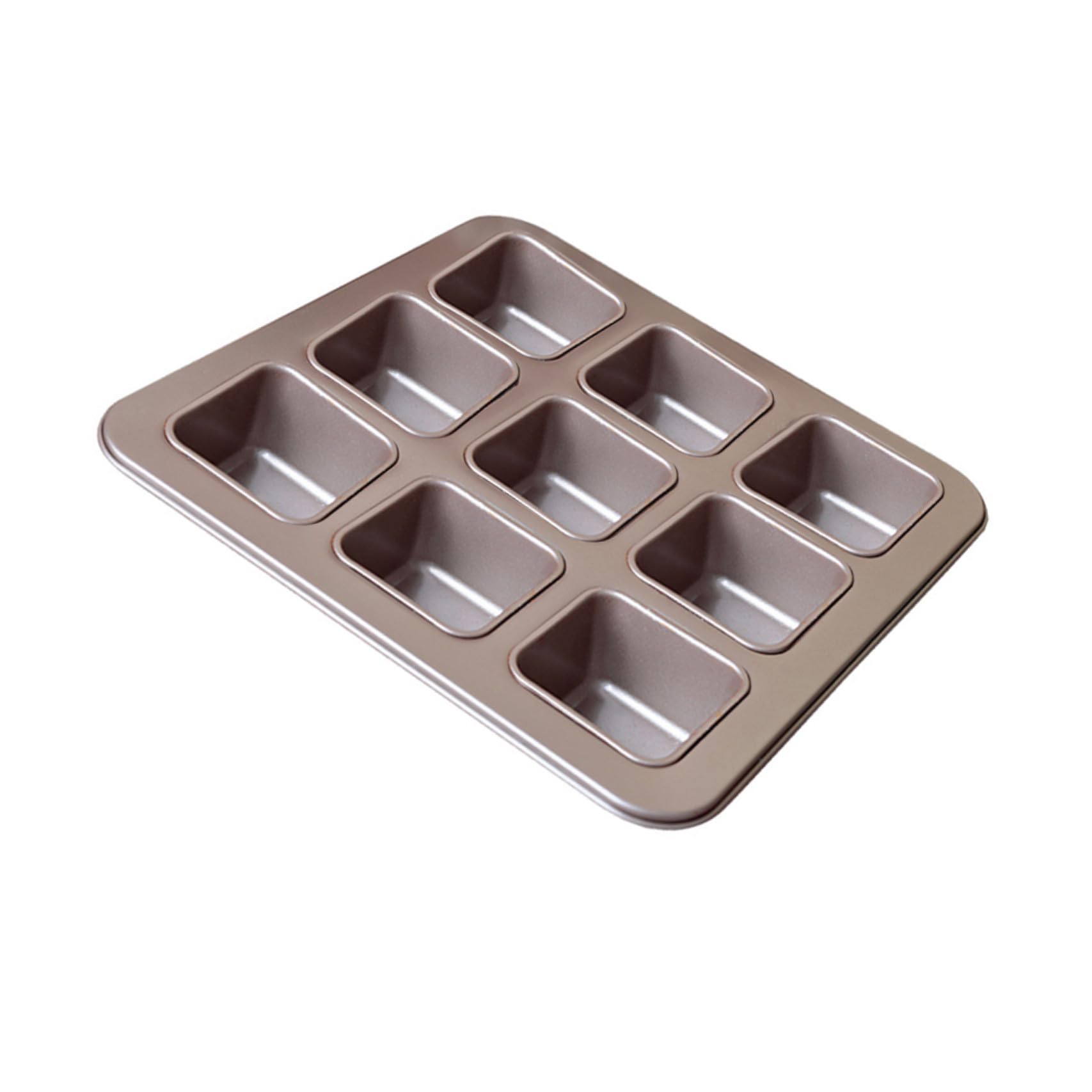 TOYANDONA Moule à Gâteau et Facile à Nettoyer Chauffage Uniforme en Acier Carbone Antiadhésif Carré 9 Compartiments pour Pâtisserie Maison