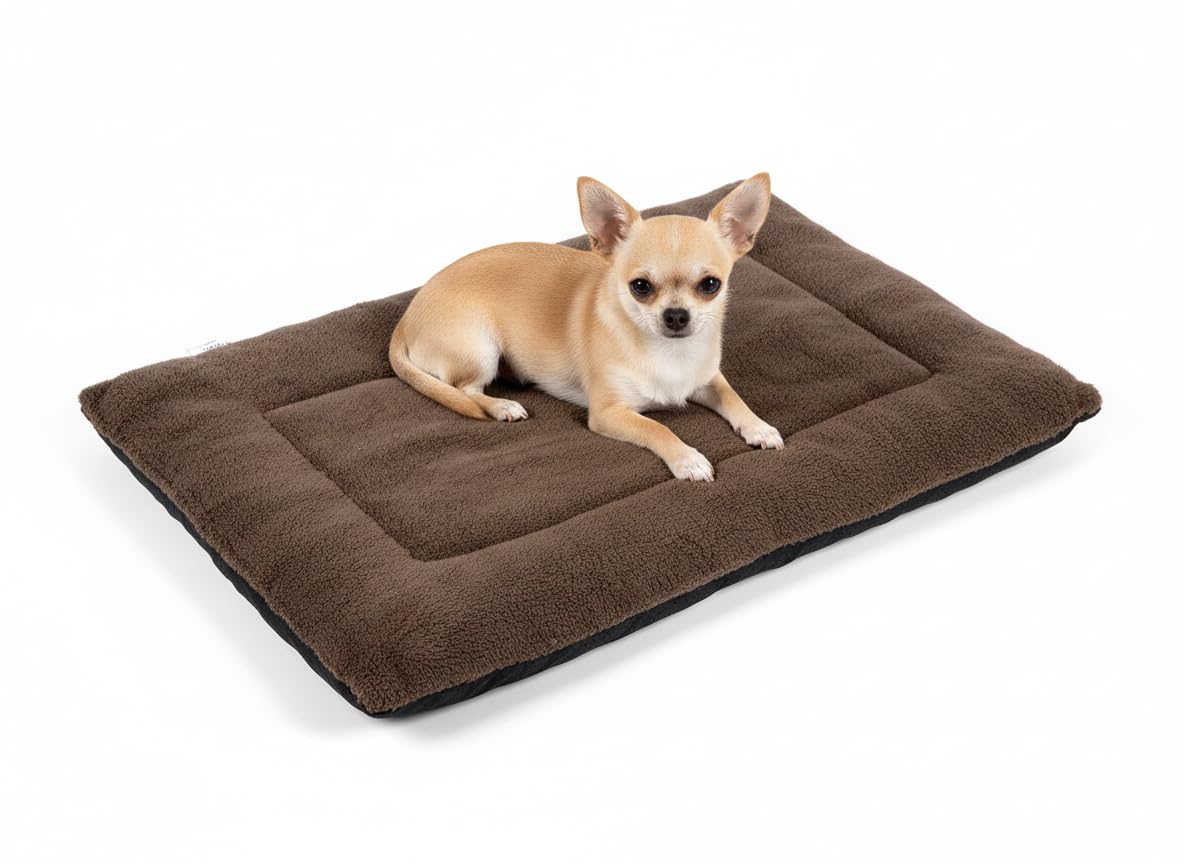 MH Home Dog Bed, Pet Cat Beds Cushion Mattress, Soft Warm Dog Mat Pad For Dogs (Small 50 x 75 cm, Decker)
