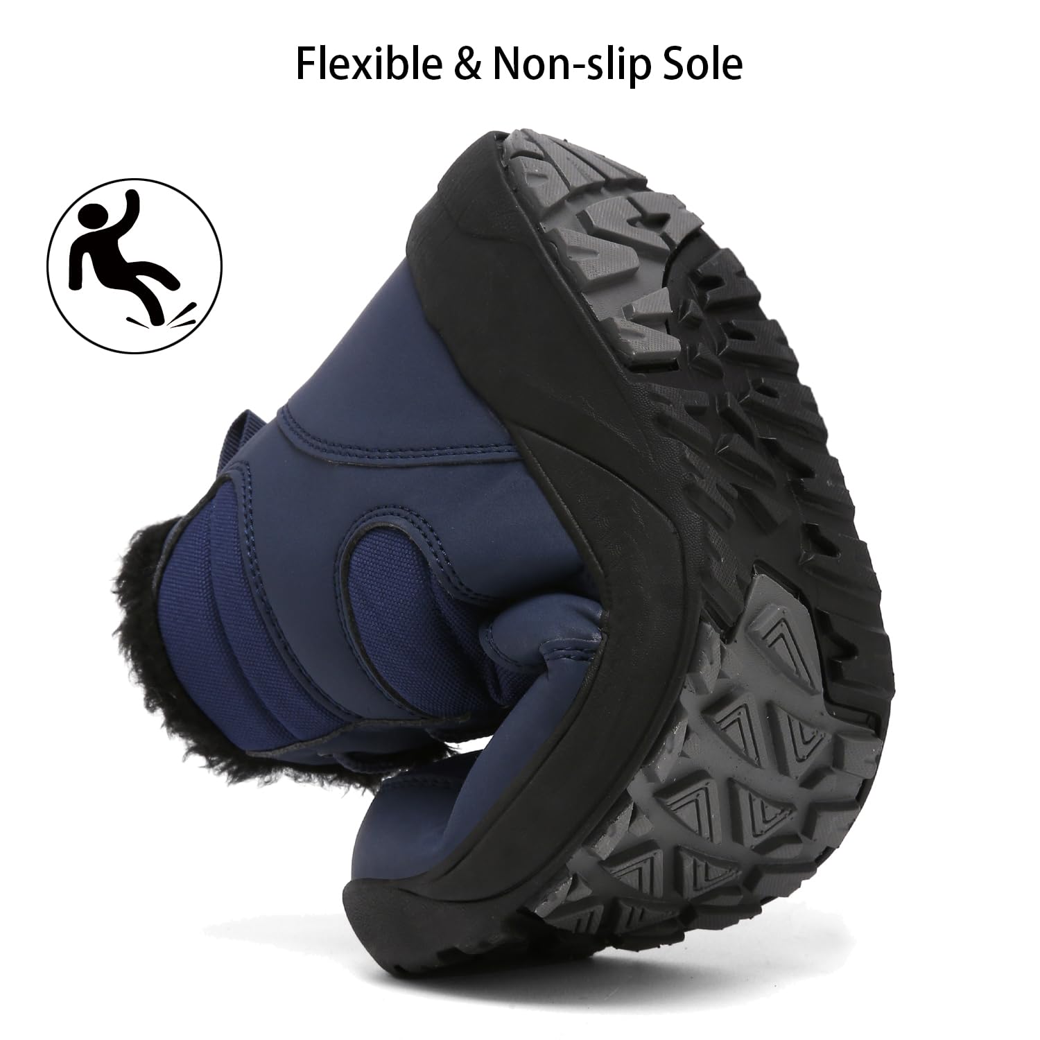 ChayChax Botas Invierno Mujer Botines de Nieve Forro Cálido Cómoda Botines con Cordones Impermeables Aire Libre