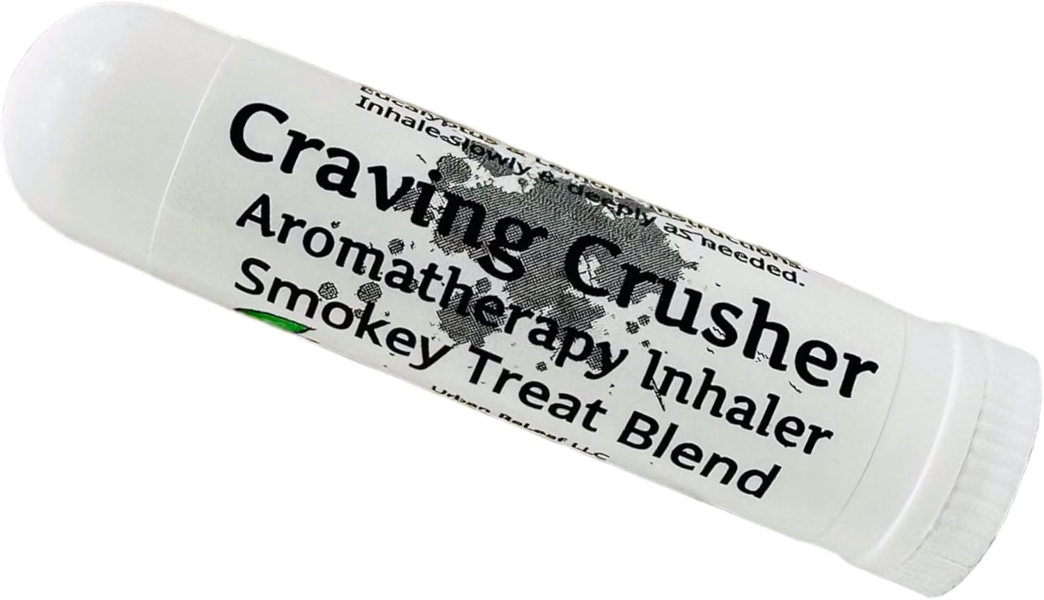 Urban ReLeaf Craving Crusher ! Aromatherapy Inhaler, Smokey Treat Blend. Quit Aid Stop Smoking Natural Suppressant, Pocket/Purse Stick, Vapor. 100% Natural. Help Quit Cravings. Drug Free