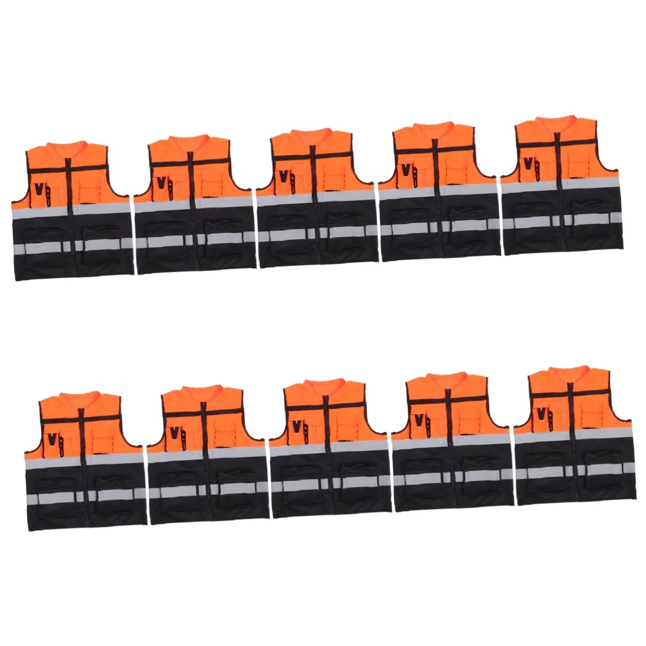 SHINEOFI Gilet Réfléchissant pour Activités Extérieures Gilet Haute Visibilité pour Cyclisme Course Fluorescent pour Travailleurs de Construction les Événements Nocturnes
