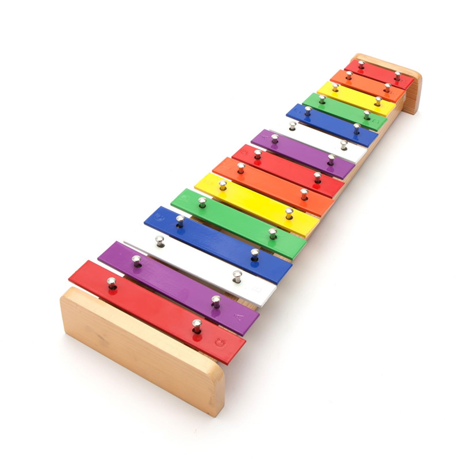 Xylophon, Musikinstrument für frühkindliche Entwicklung, Kinderhandklopfklavier, mit 15 Tönen und farbigem Holzdesign for Kleinkinder, Kindergarten und Frühe Bildungszwecke