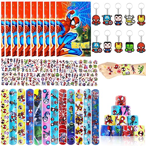 Beamely Pochette Cadeau Anniversaire Enfant Invites, 40pcs Pinata Anniversaire Assortiment Jouets pour Fille Garcon, Tableau de Recompense Enfant pour Stuffers Noël Prix Carnival Pâques(Spider-Man)