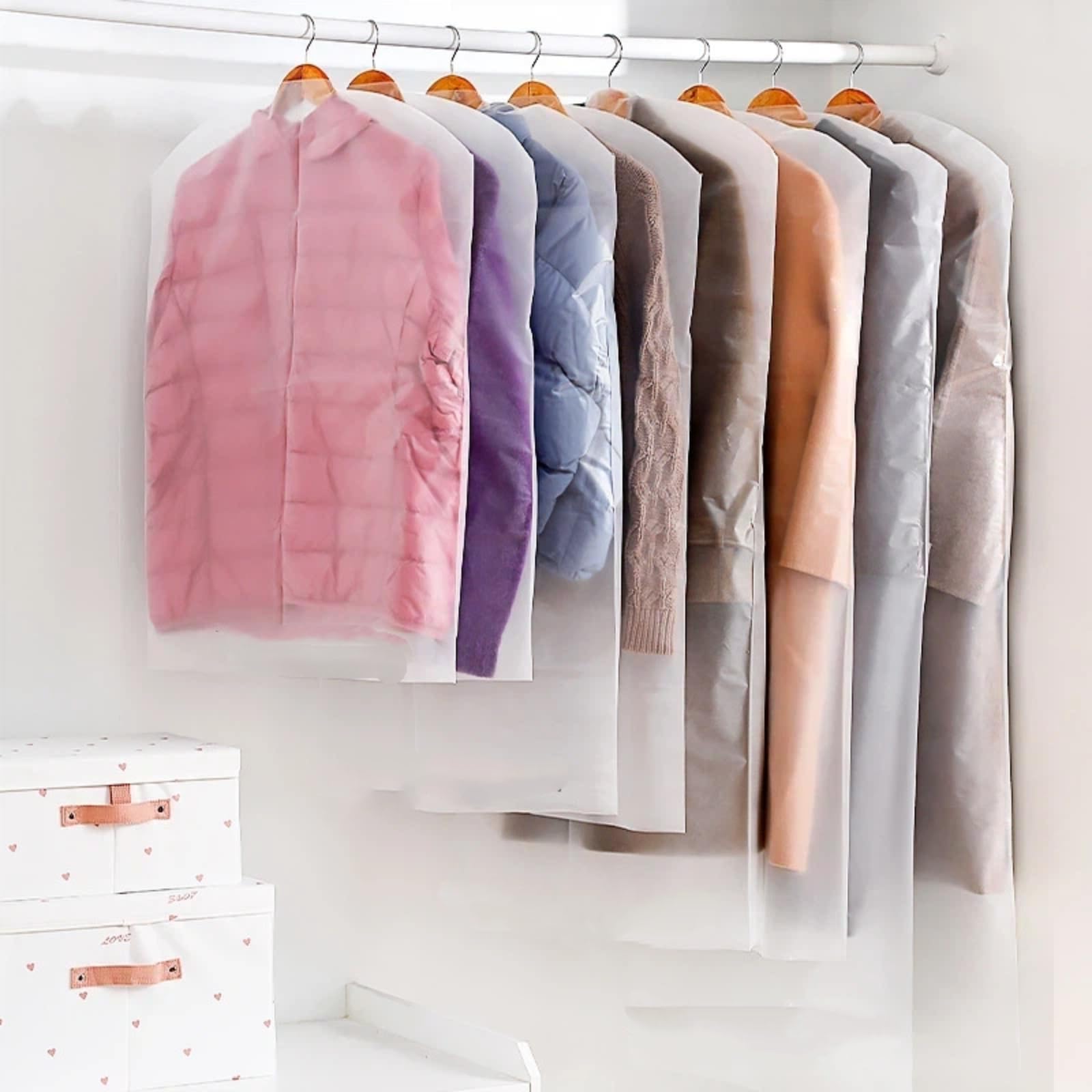 Dust-proof bag for home use, coat and suit dust cover, transparent full-cover hanging garment dust cover, hanging clothes bag, manufacturer