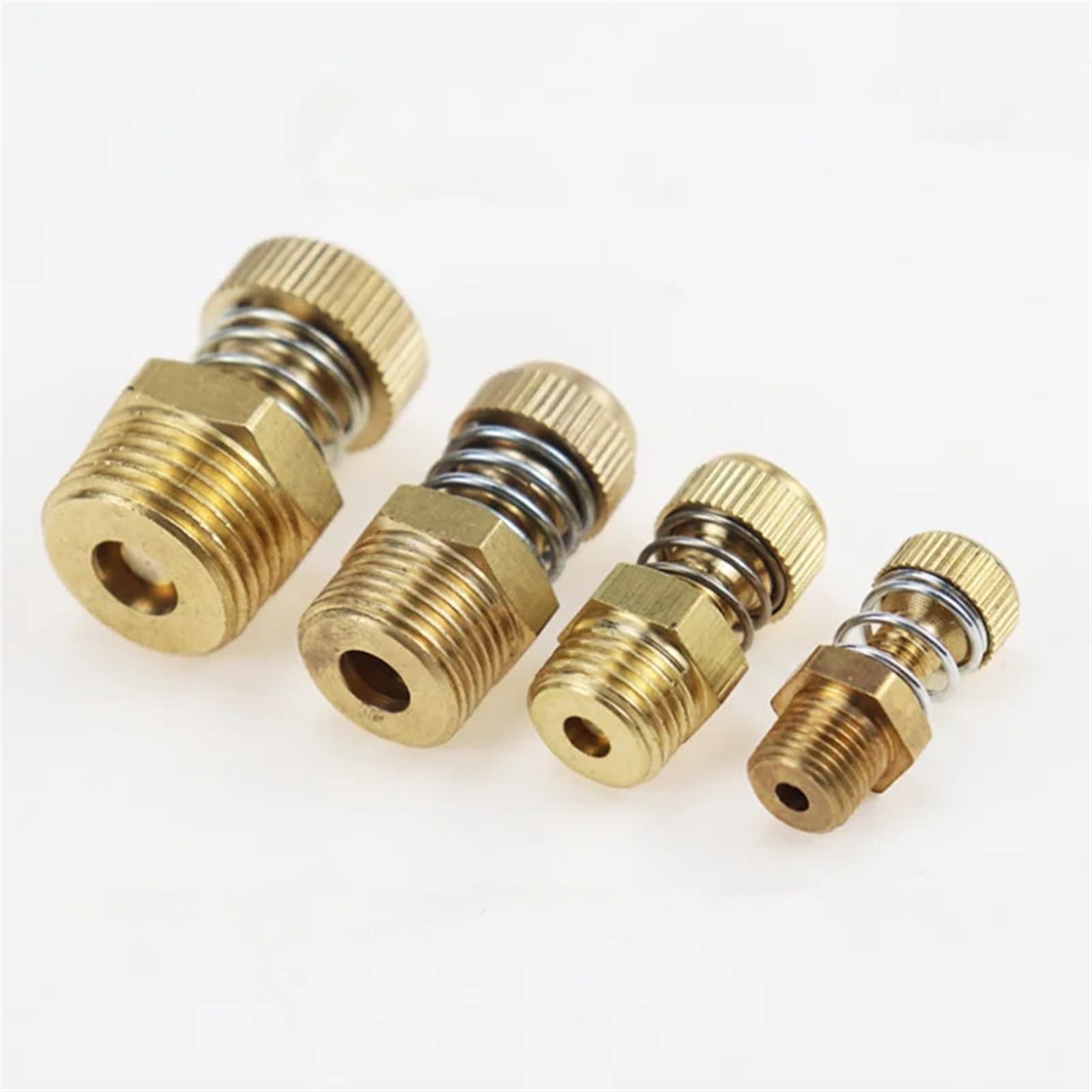 Silencieux d'échappement pneumatique, Silencieux à ressort réglable, raccord de tuyau d'étranglement, pièce pneumatique, 10 pièces/lot(1/4 inch)