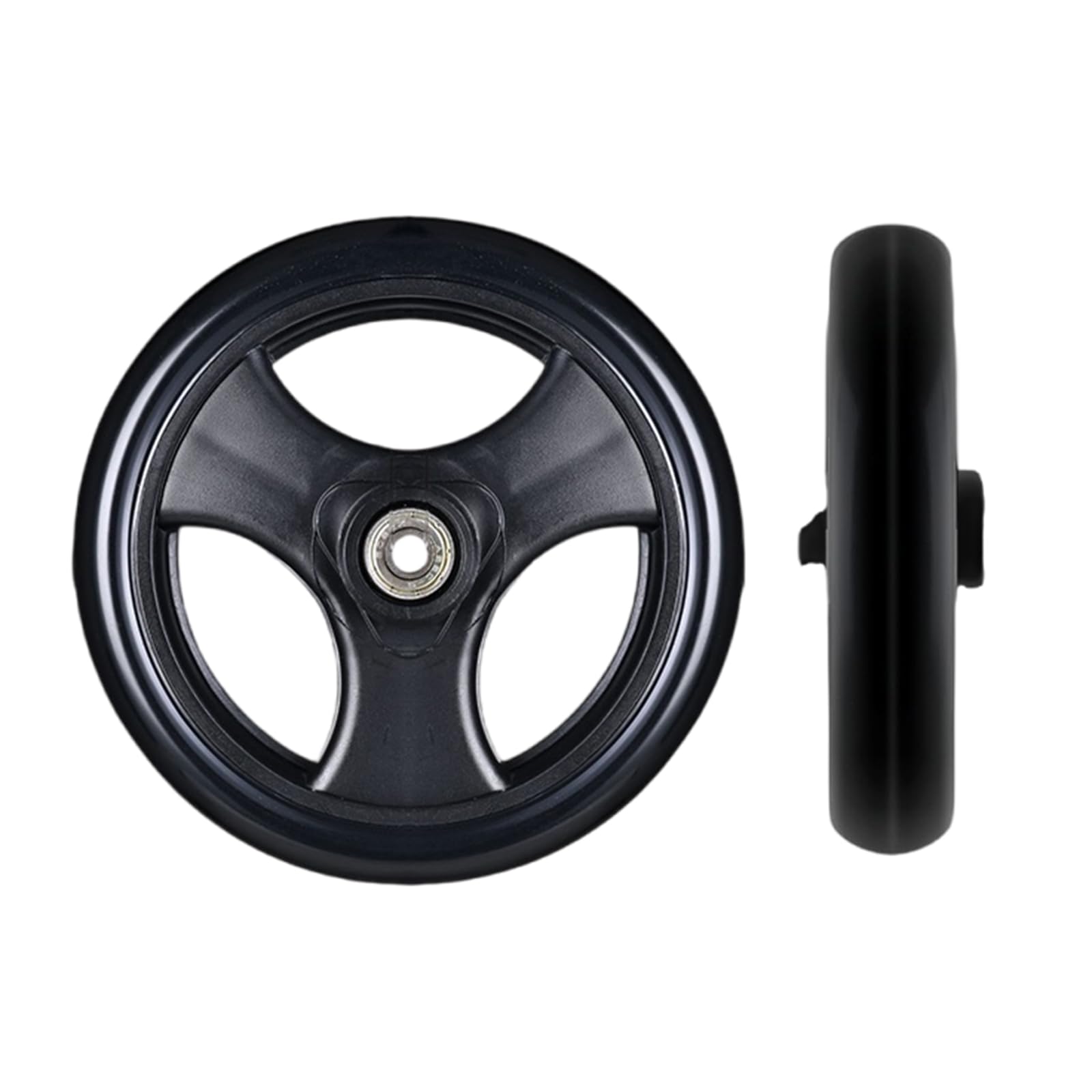 Ruedas para Silla De Ruedas,Macizos Ruedas para Sillas De Ruedas,Gran Capacidad De Carga,Desplazamiento Flexible,Apto para El Uso Prolongado De Sillas De Ruedas Y Andadores