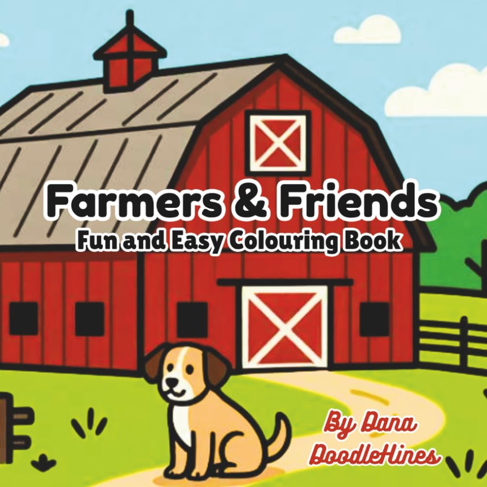 Farmers & Friends: Fun and Easy Colouring Book
