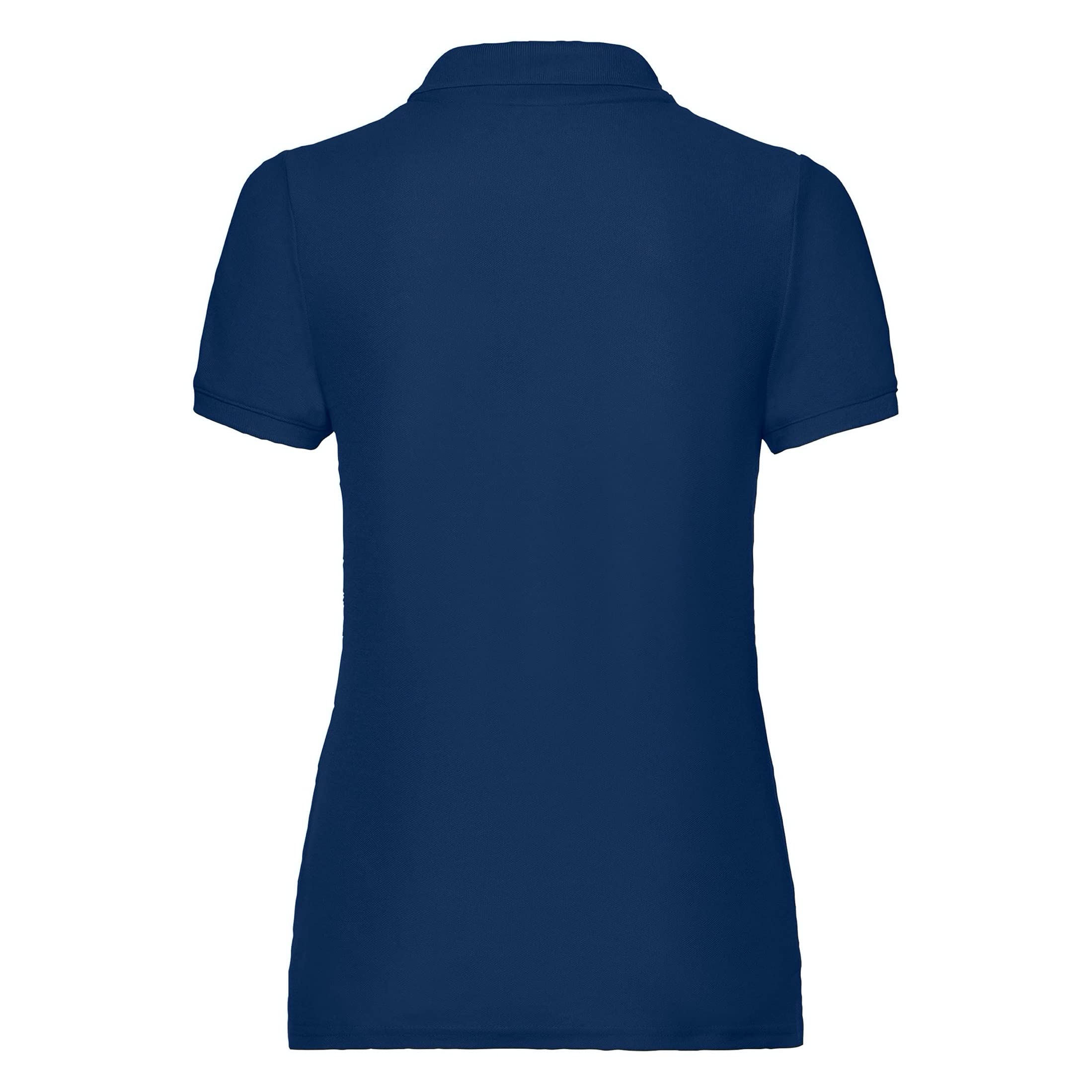 Fruit Of The Loom (L, Navy) Womens/Ladies Lady Fit Short-Sleeved Polo Shirt