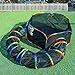 LUCKITTY Outdoor Rainbow Cat Enclosures Playground,Outside House for Indoor Cats Include Portable Tent, Circle Cat Playpen Tunnel Catio, for Cats, Kitty and Small Animals,Within Storage Bag