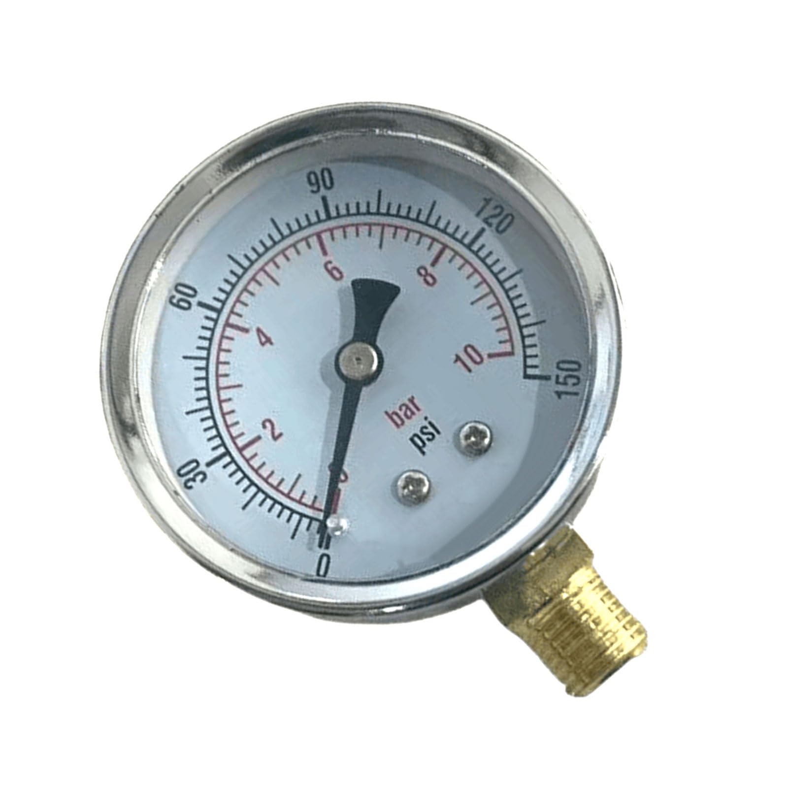 Pressure Gauge Metal Construction for Accurate Water and Air Pressure Measurement in Industrial and Home Gauge