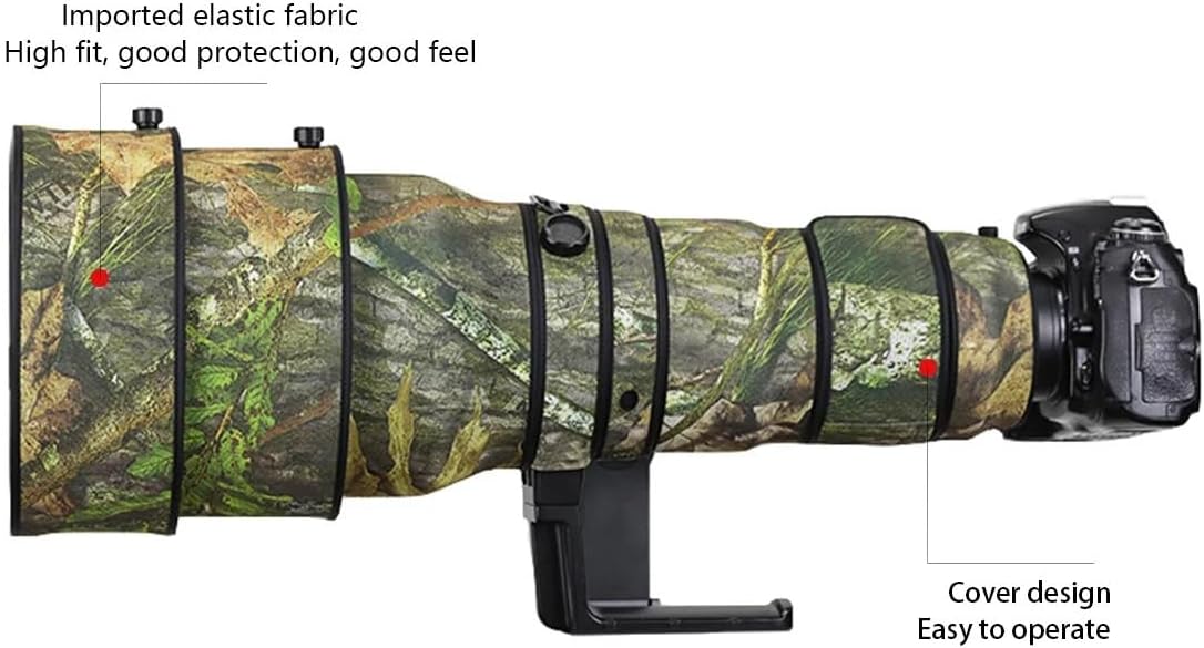 CHASING BIRDS Lens Camouflage Waterproof Coat for Nikon AF-S 400mm F2.8 G ED VR Rainproof Lens Protective Cover (Pine Camouflage, with 1.4X TC (TC-14E III))