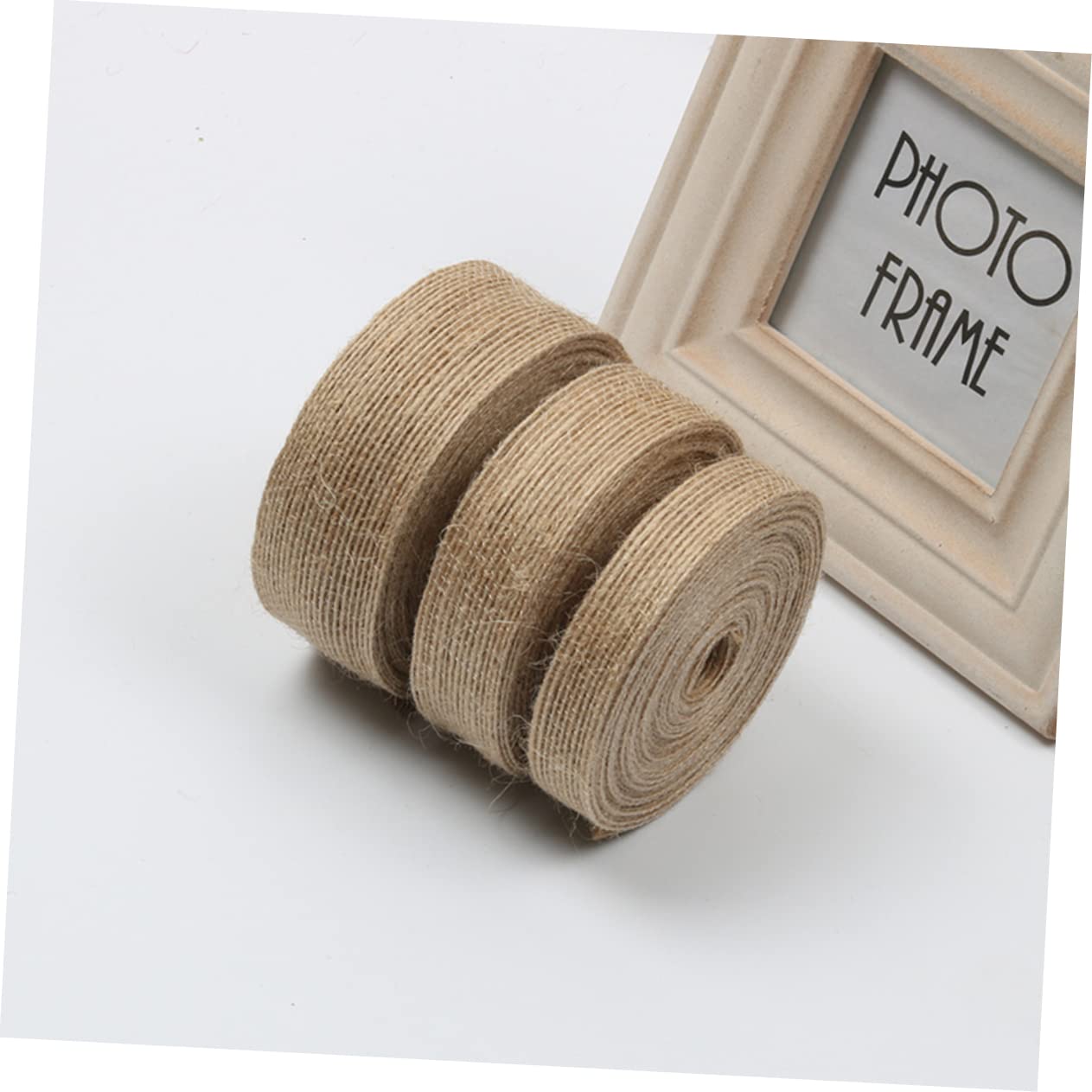 STOBOK 9rollen Burlapband Natur Jute Gewebe Für Handwerk Hochzeitsdekoration Geschenkverpackungen Und Floristik Robust Und Vielseitig Einsetzbar
