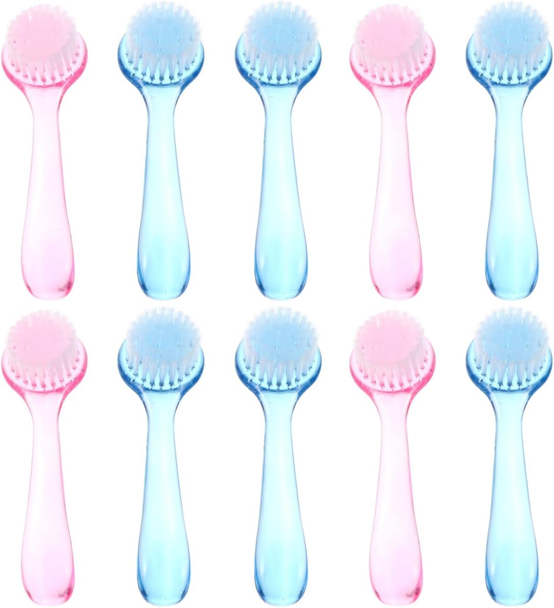 NOLITOY 10pcs Facial Cleansing Brush, Soft Bristle Exfoliator Wash Scrubbers for Skin Care Makeup Removal NOLITOY 10pcs Facial Cleansing Brush, Soft Bristle Exfoliator Wash Scrubbers for Skin Care Makeup Removal