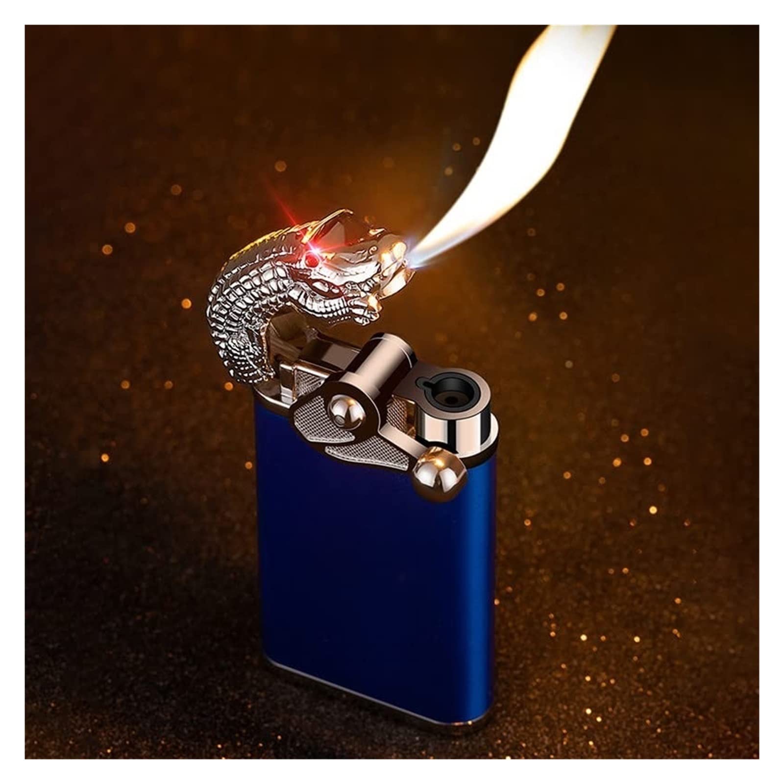 Amazon.co.jp: デュアル フレーム トーチ ジェット ライター、ワニ口