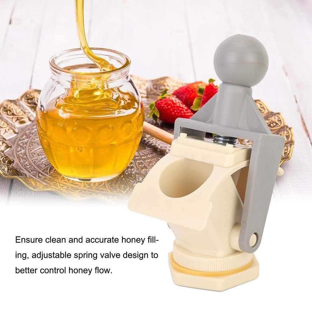Valve à Miel, vanne à Miel avec poignée à Bille Ergonomique, Robinet à Miel en Plastique réutilisable, Outil d'embouteillage pour l'apiculture