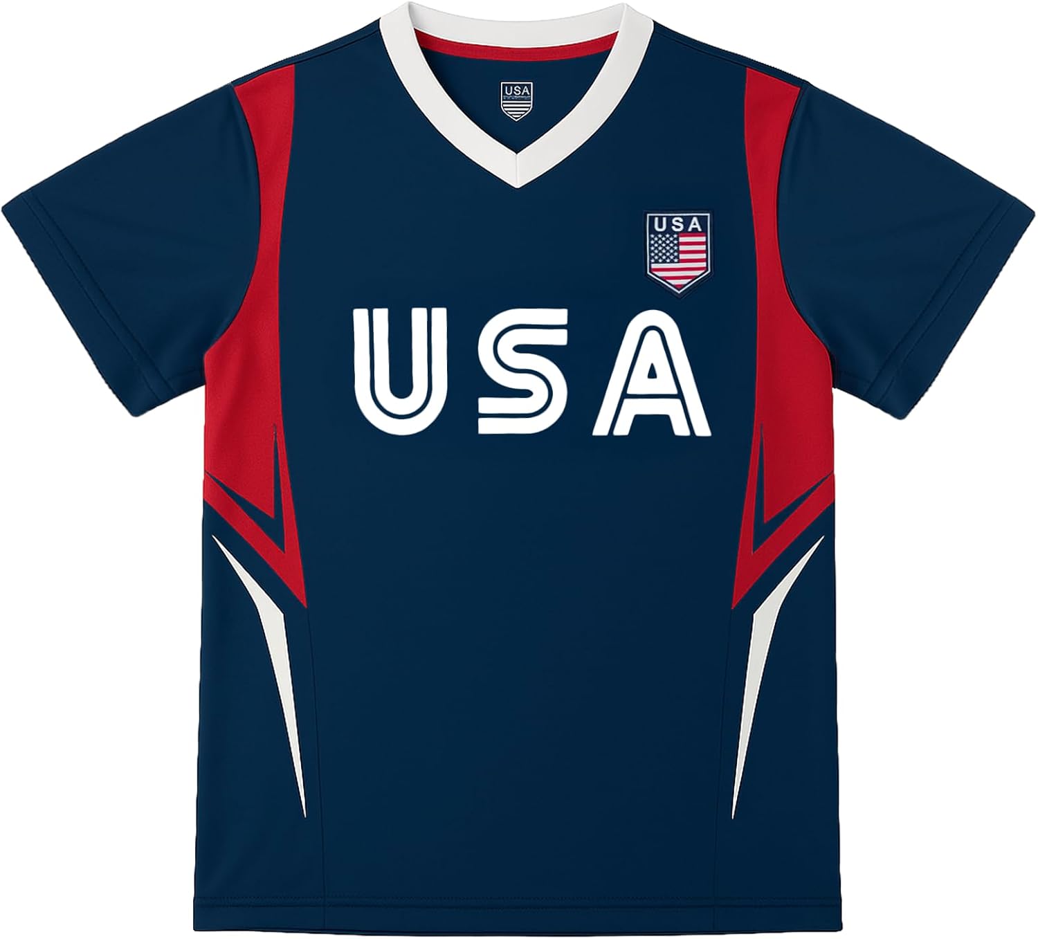 Boy's USA Short Sleeve Shirt, Youth Sizes U.S. Tee Shirt - Image 6