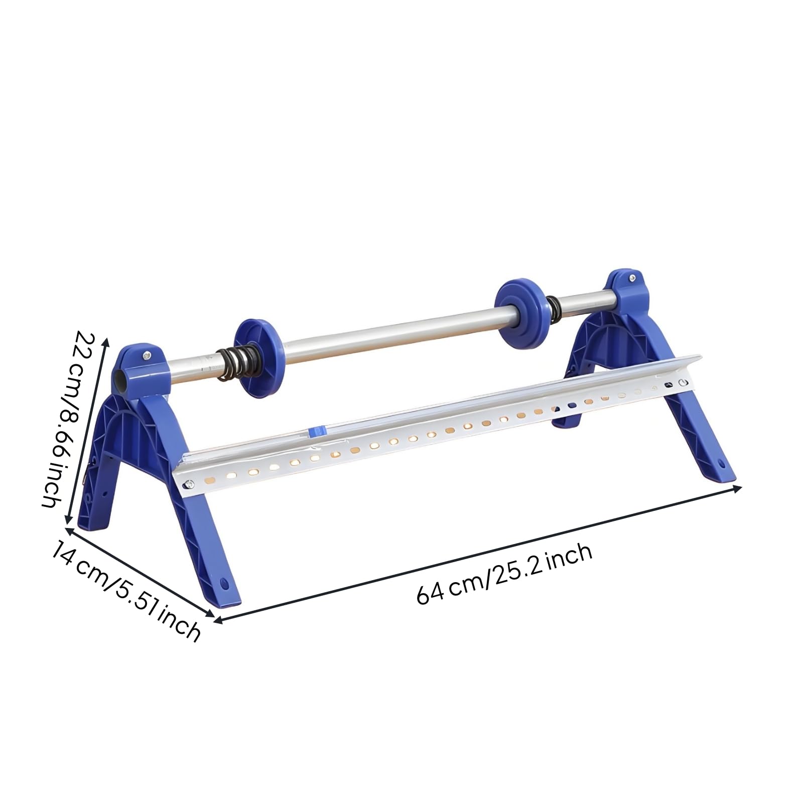 Ergonomisch Stretchfolie Handabroller Manuelle Bedienung, Stretchfolien-Abrollgerät mit Metallschneidekante, Wandmontierbar, Stretchfolienspender, für Lager