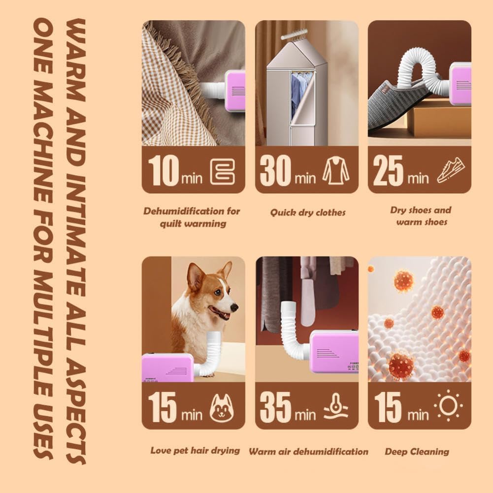 Clothes Dryer,Dryer,Small Clothes Dryer,Portable Dryer for Apartments,Portable Clothes Dryer,Portable Dryer,Travel Dryer for Swimwear,Socks,Tank Tops,Underwear,Lingerie,Baby and Pet Clothes.