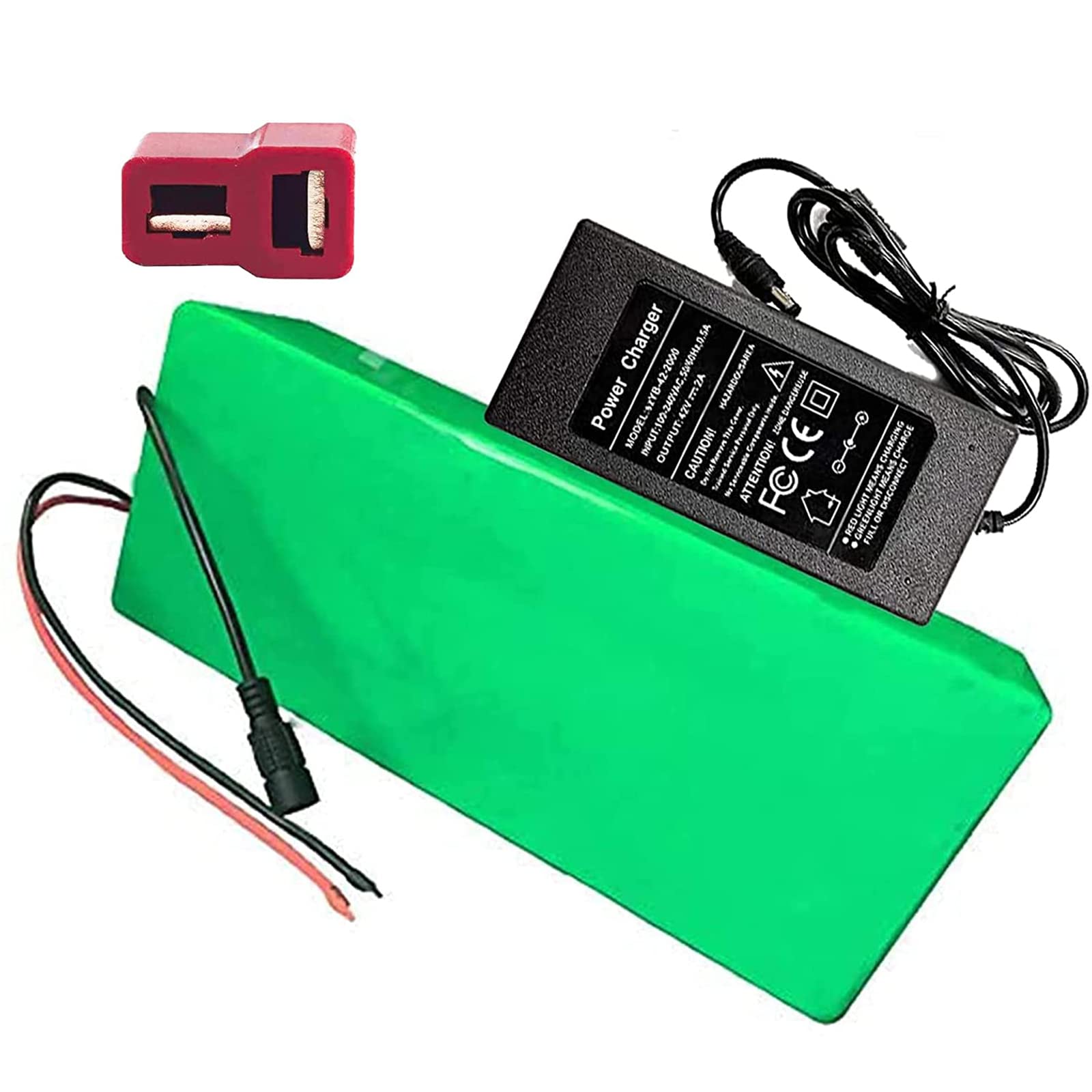 FREEDOH E-bike Lithium Battery 48V 6000mAh Electric Wheelchair Replacement Battery Pack 13S 2P Lithium-ion Battery with BMS and Charger for Tricycle Electric Scooter Go-Kart RC