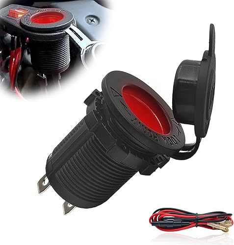 Enchufe para encendedor de cigarrillos de 12 V para automóvil motocicleta ATV RV toma de corriente de repuesto impermeable kit de repuesto para