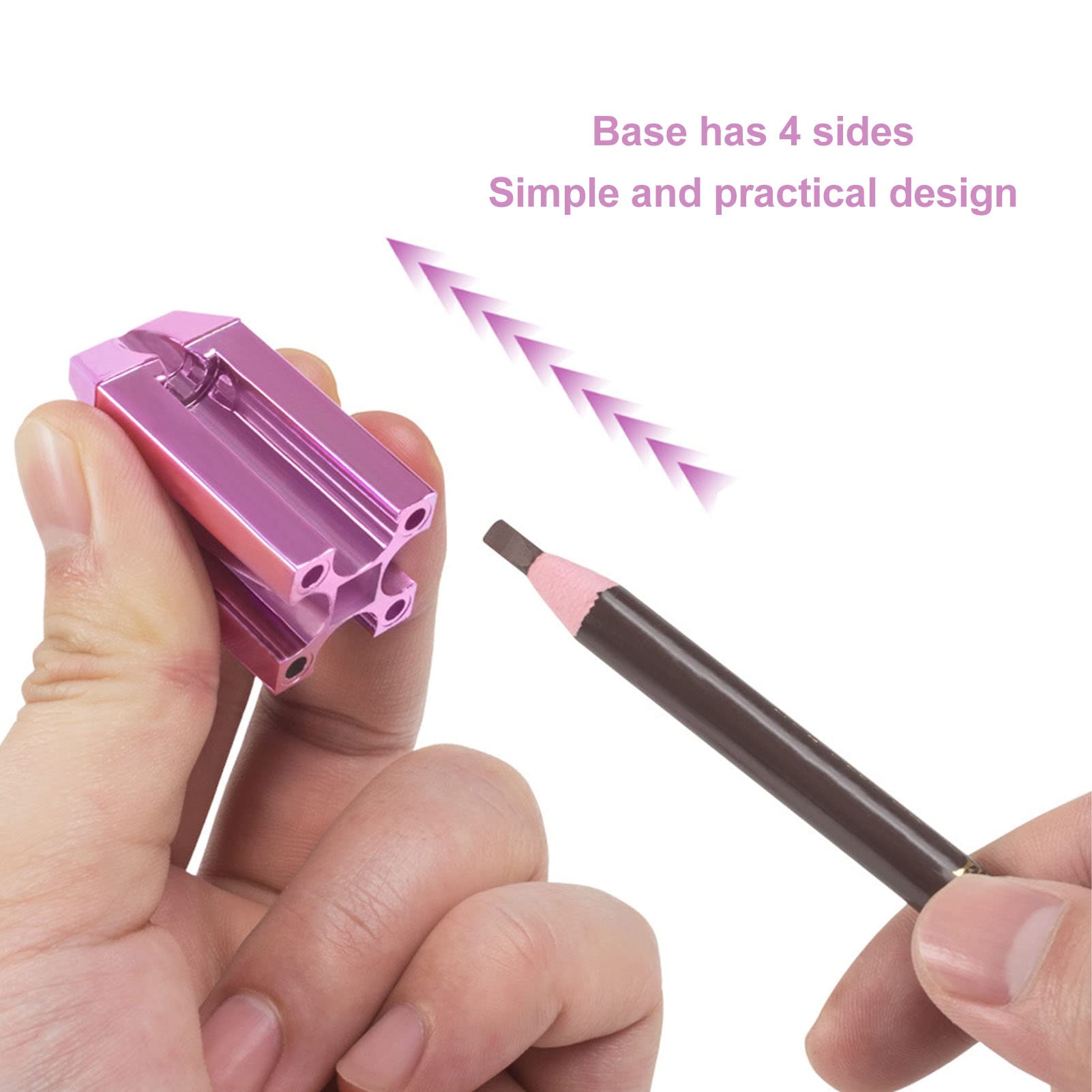 4-in-1 Augenbrauenstift-Spitzer – Sicher, Tragbar, Für Holz- & Kunststifte (blau)