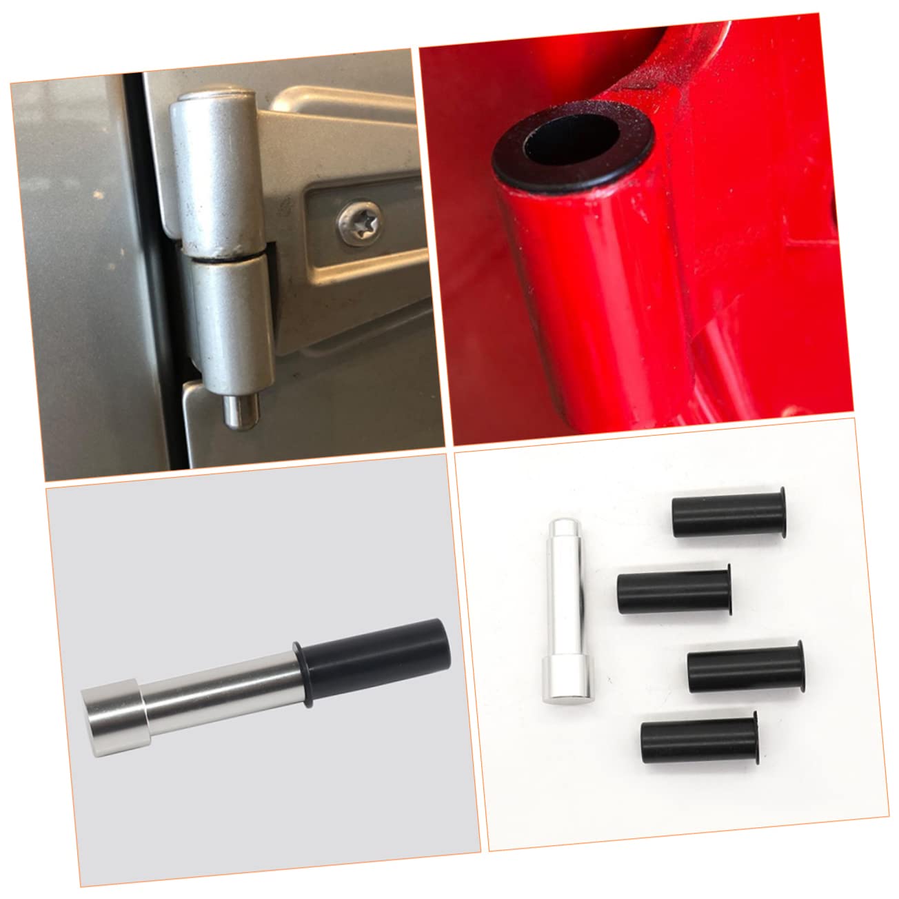 STOBAZA 1 Set Automotive Door Durable Replacement Bushings for Easy Installation Includes Pins Installation Tool Not Included