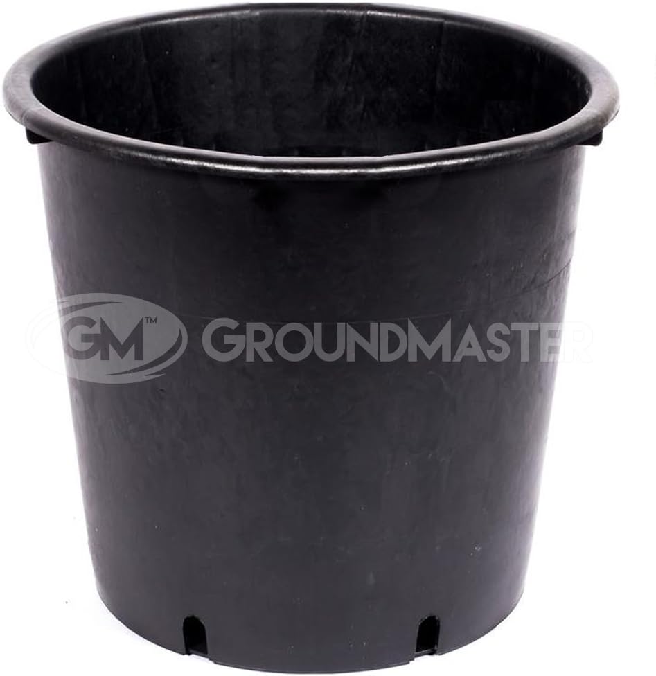 GroundMaster 15L Heavy Duty Plant Pots - Plastic Garden Soil Tree Container