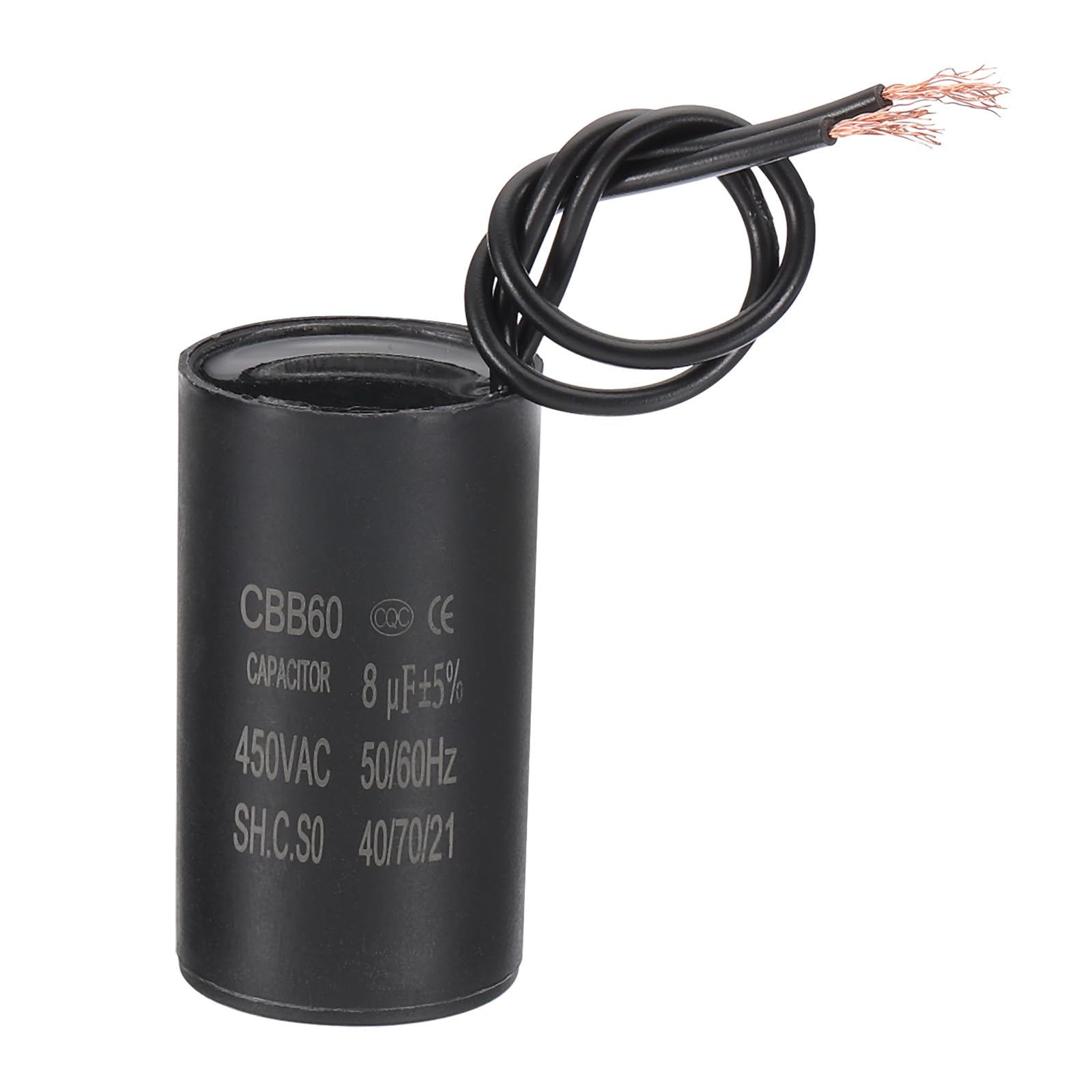 DollaTek 2er-Pack CBB60 Motor-Kondensator 8µF 450V AC – Für Waschmaschine, Kompressor & Co.