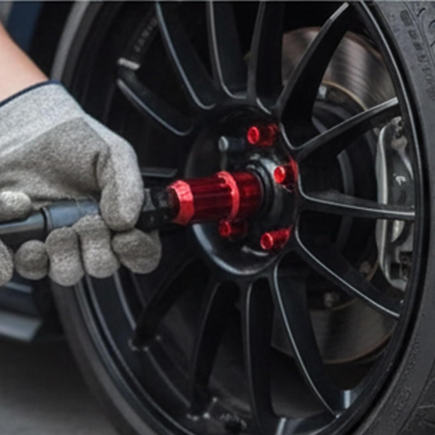 Automotive Wheel Locking Nut Set, Advanced Anti Theft Mechanism Suitable for Multiple Car Models Wheel Lock Nut Screw Removal Key Anti-Theft Lugnut Socket