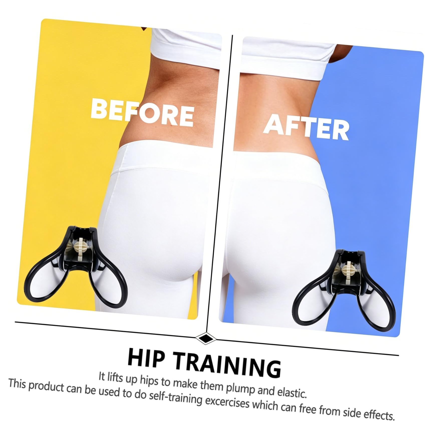 Toyvian Entrenador de Cadera para Mujeres Ligero de Abs, Ejercitador de Glúteos y Muslos Interiores para Entrenamiento en Casa y Tonificación Eficaz