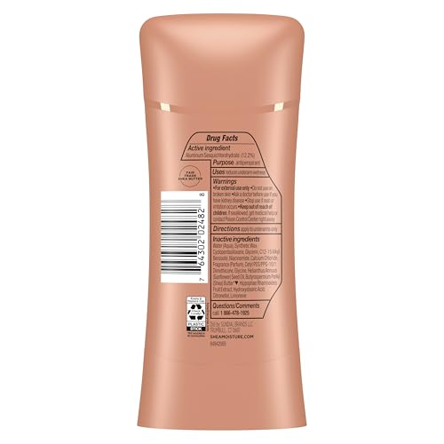 Desodorante antitranspirante en barra SheaMoisture 2.6 oz miniatura 2