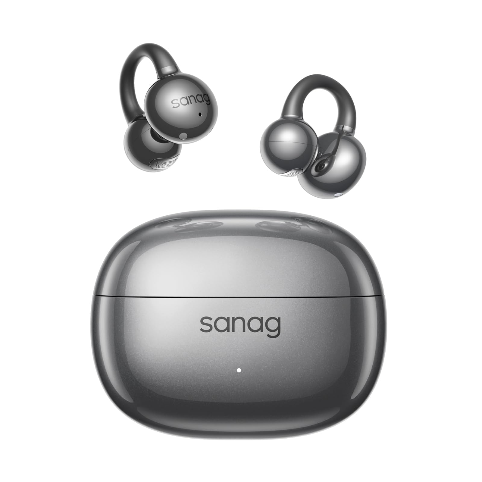 Sanag Z60 Open Ear Headphones, Bluetooth 6.0 Wireless Earbuds with Clip Design, 40H Playtime, IP67 Waterproof, Ultra-Light Comfortable for Running,