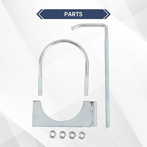 Miniatura 6 de Abrazadera de escape universal de 3.5 pulgadas con colgador de silenciador para tubos de escape de automóviles y camiones de 3.5 pulgadas, 2 unidades