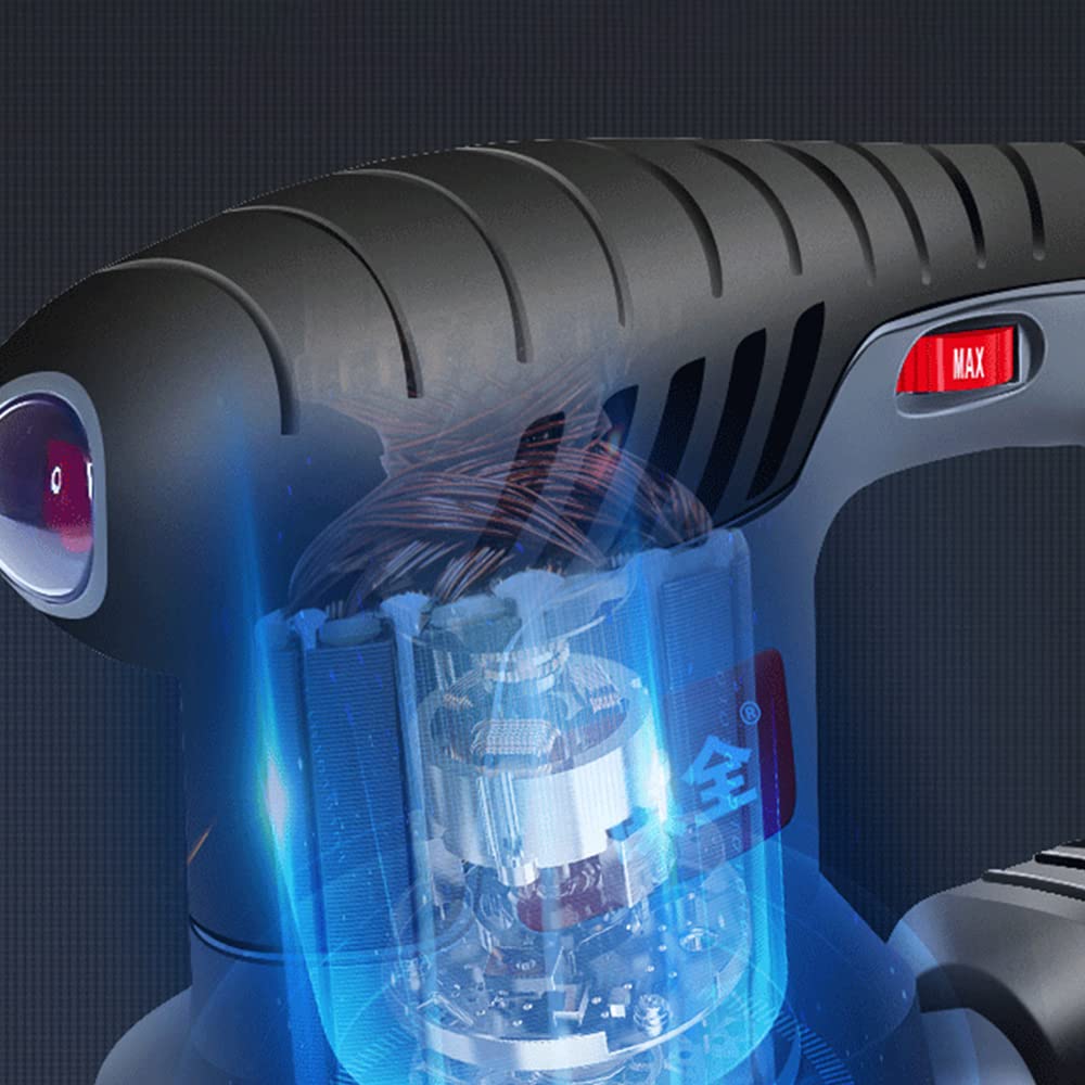 Máquina pulidora, lijadora orbital, Lijadora eléctrica de órbita aleatoria de 400W, diseño de función de eliminación de polvo, amoladora de velocidad Variable con papel de lija de 125MM para lijar, pu