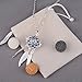 INFUSEU Dreamcatcher Necklace Aromatherapy Gifts Essential Oil Diffuser Lava Rock Stone Pendant Native American Indian Jewelry for Women Dream Catcher Feather Spiritual Meditation Items