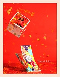 Bomb Single Cube Explosion Box Birthday Personalized photo gift for Couple Surprise Pop up Box for Girlfriend Boyfriend