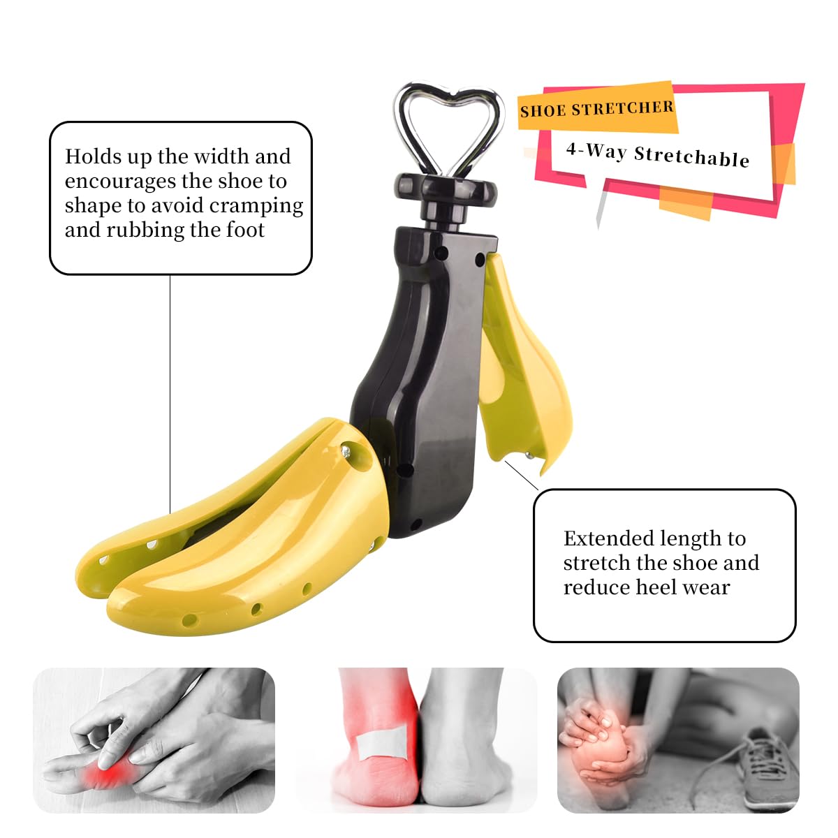 Estirador de zapatos, nuevo estirador de botas para mujeres y hombres, elástico en 4 direcciones, para dar forma al interior del zapato.