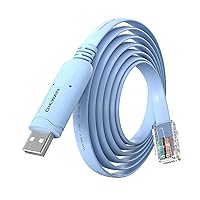 Vista 1 de Cable de consola RJ45 a USB, cable de consola, cable de consola USB con chip FT232 compatible con Cisco, HP, NETGEAR, Huawei